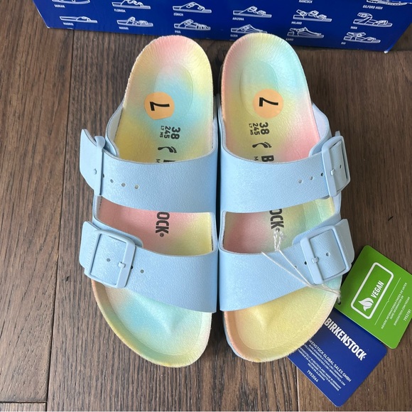 Birkenstock Arizona vegan sandals, sky blue size 38 - Picture 2 of 14